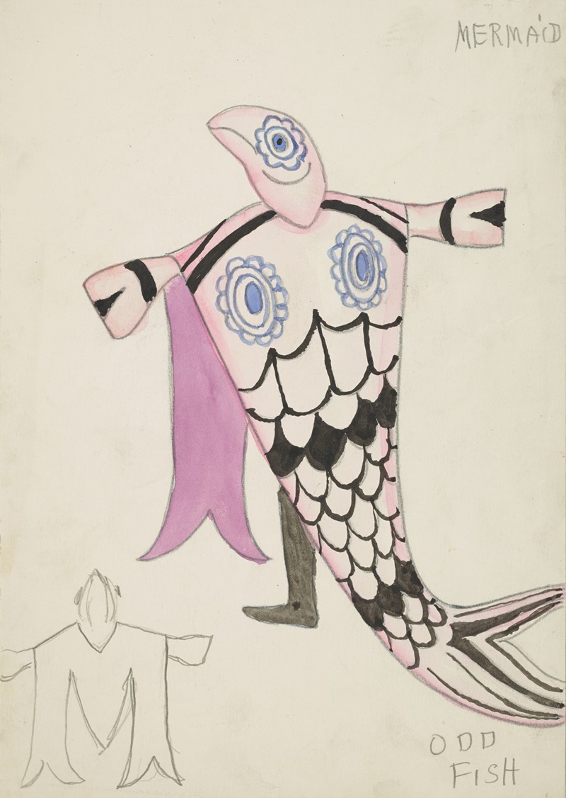 Robert Byrne - The Little Mermaid: Odd Fish pink fish costume