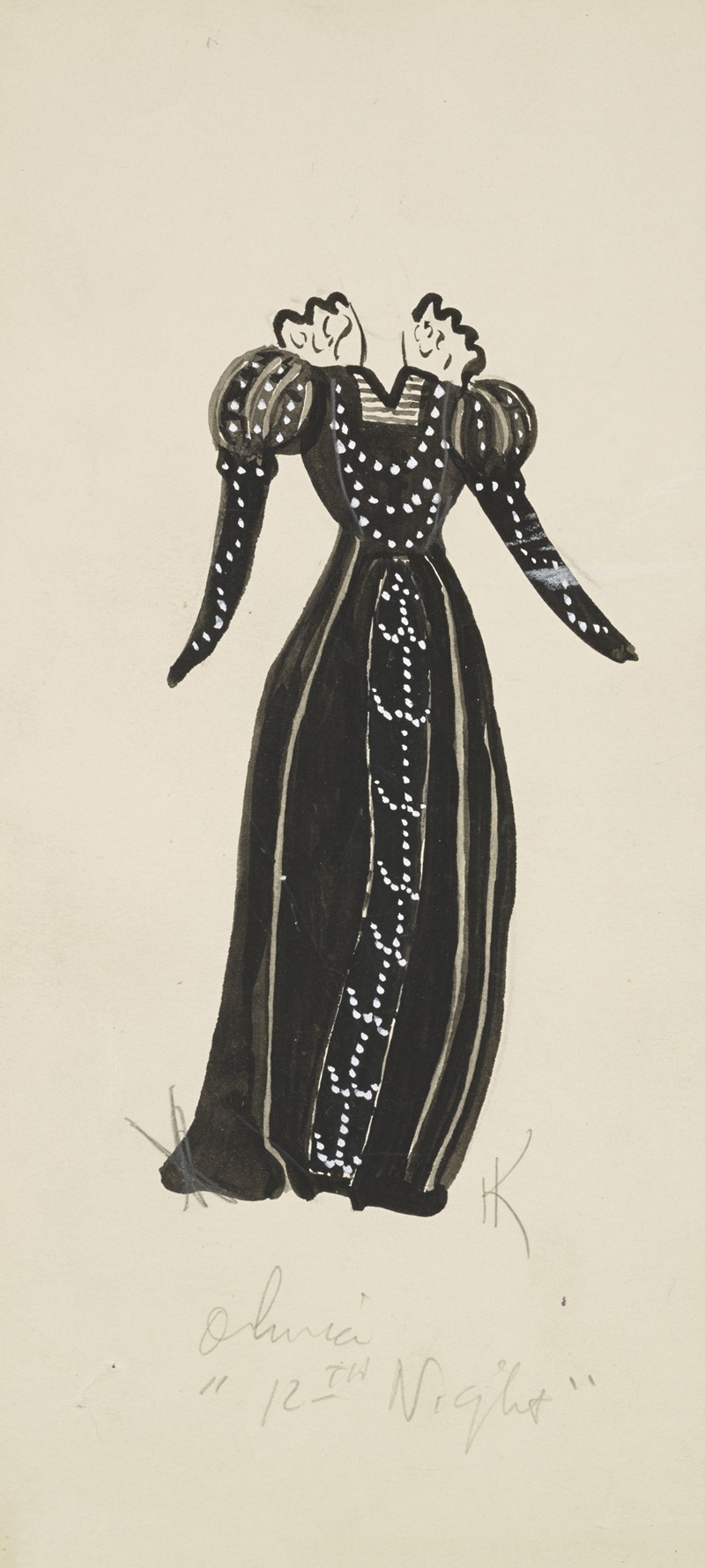 Robert Byrne - Twelfth Night: Olivia (black dress