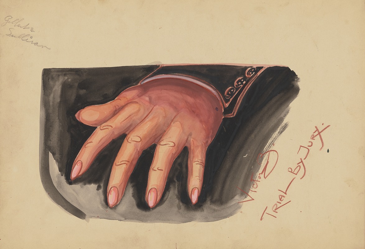 Victor Zonoff - Trial By Jury: Drawing of a Hand