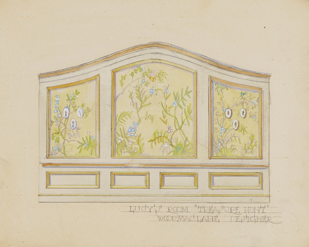 Wood MacLane - The Disappointment: Sketch no. 5, Lucy’s Room ‘Treasure Hunt’