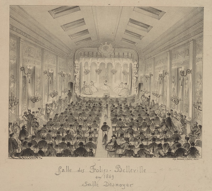 Achille Belloguet - Salle des Folies-Belleville en 1869