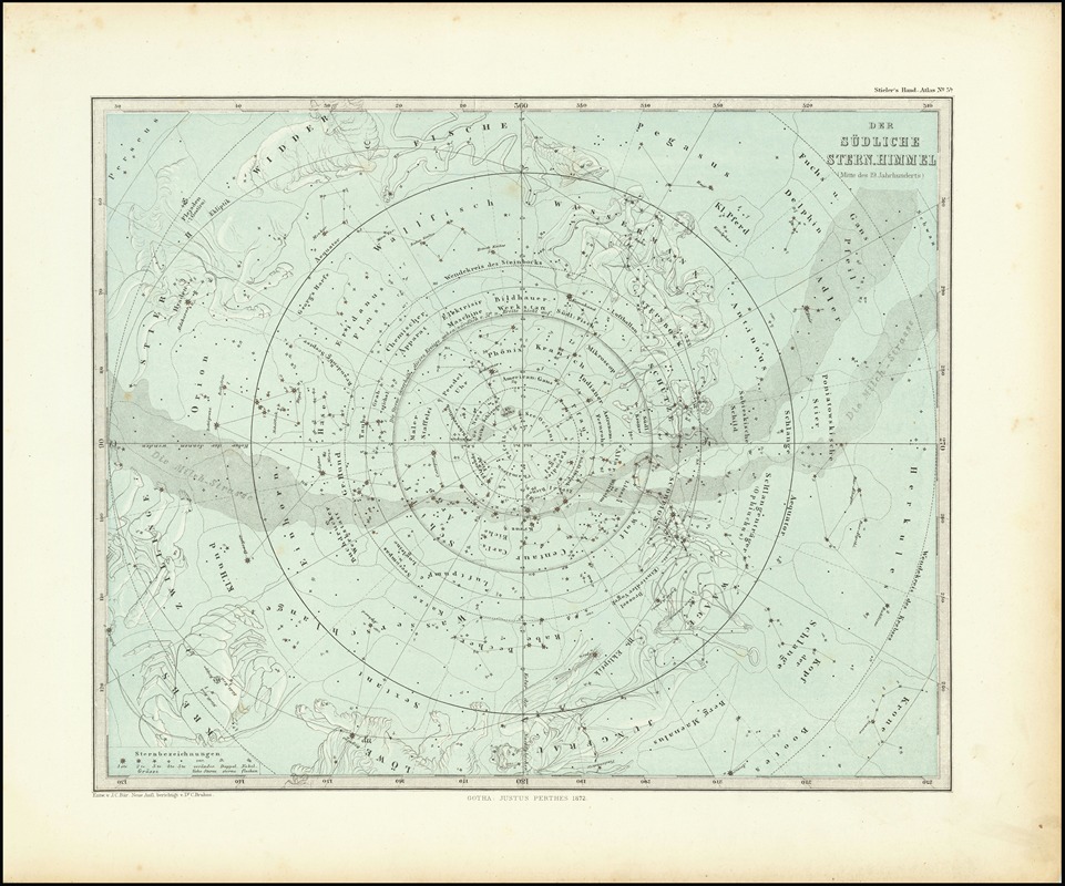 Adolf Stieler - Der Südliche Stern.Himmel and Der Nördliche Stern.Himmel