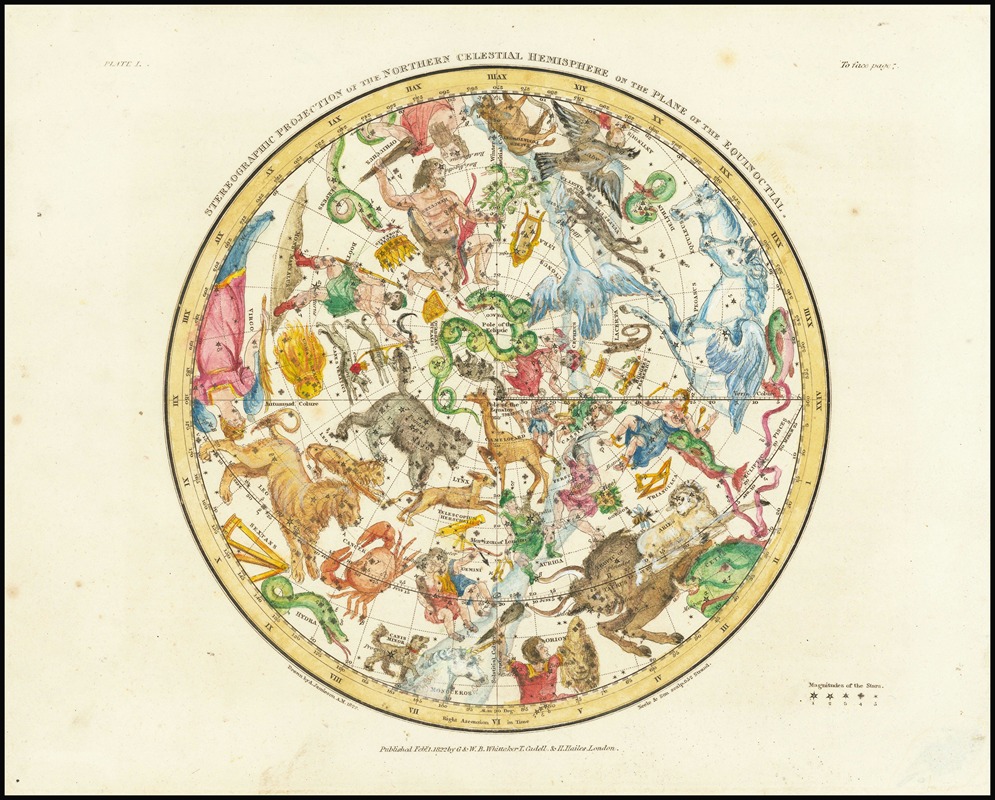 Alexander Jamieson - Stereographic Projection of the Northern Celestial Hemisphere