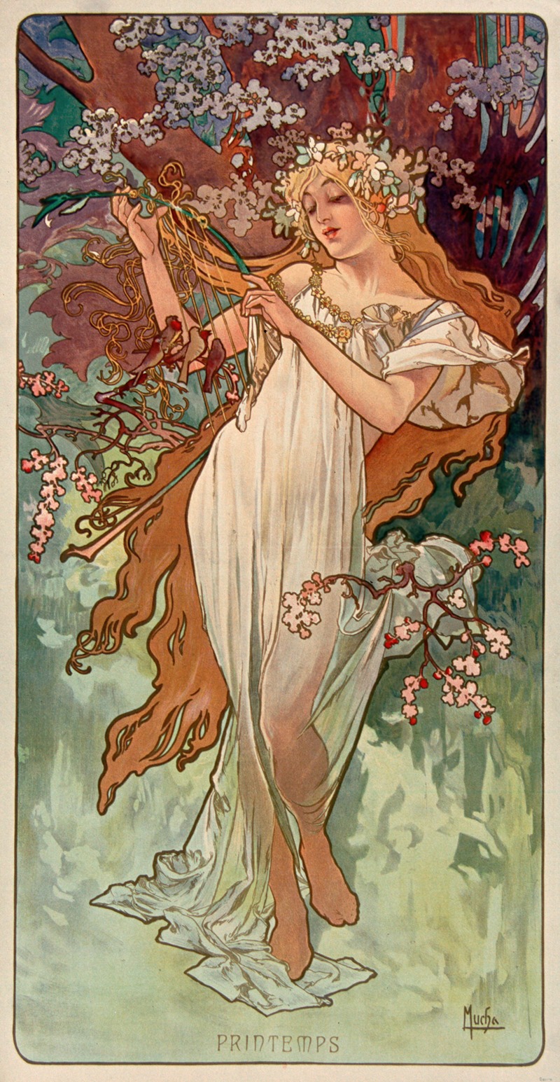 Alphonse Mucha - Les Saisons – printemps