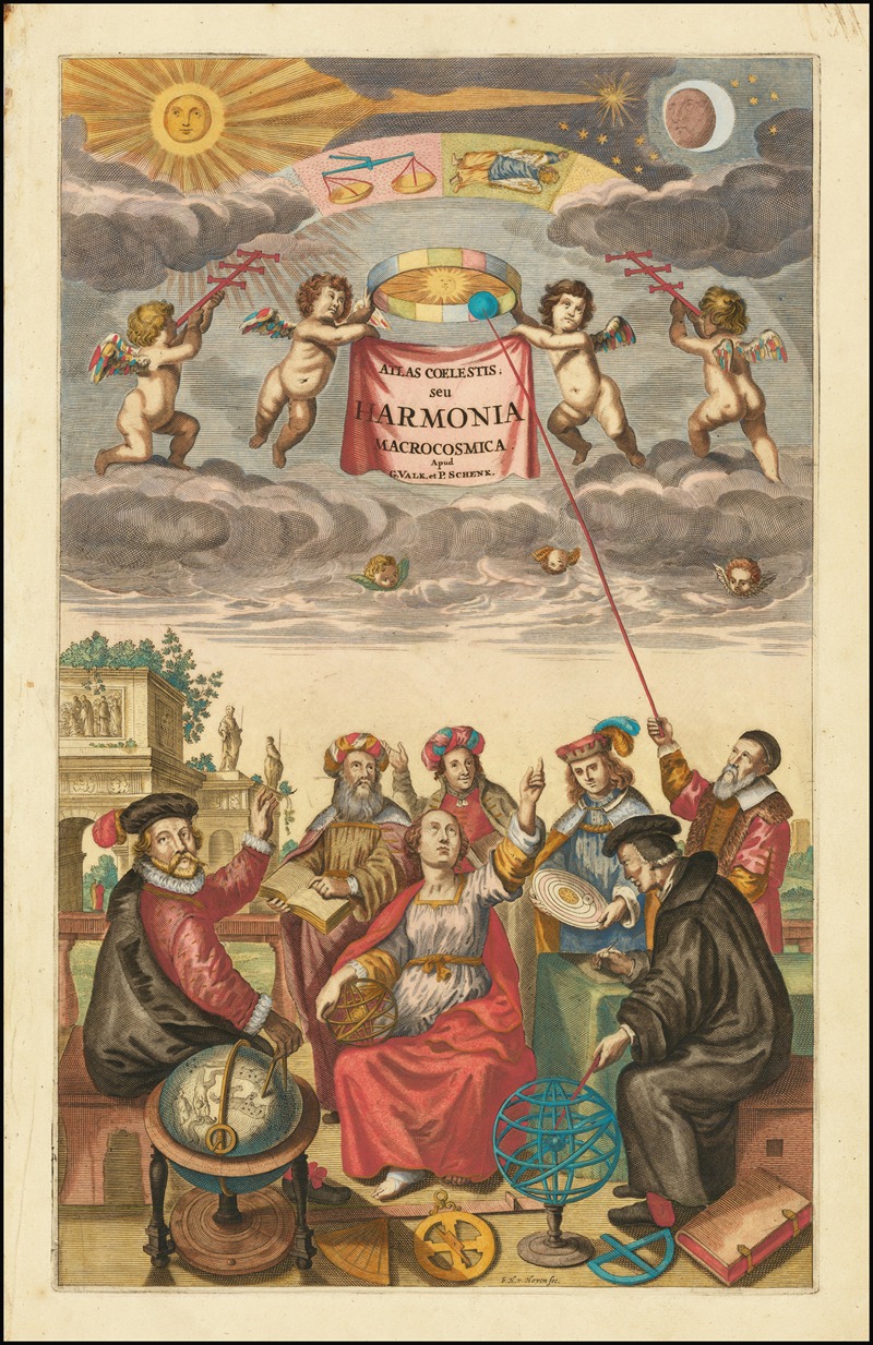 Andreas Cellarius - Title Page of Atlas Coelestius, seu Harmonia Macrocosmica