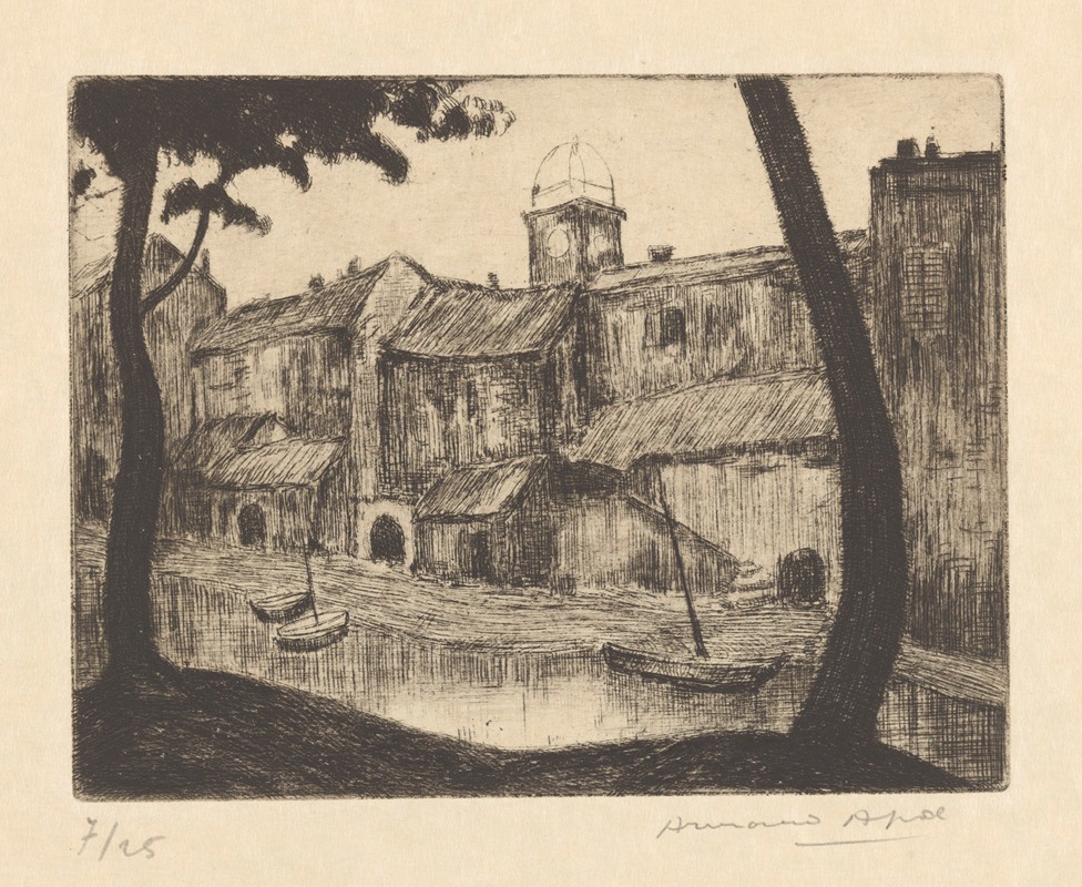 Armand Apol - 10-Saint-Marcel. Maisons au bord de l’eau