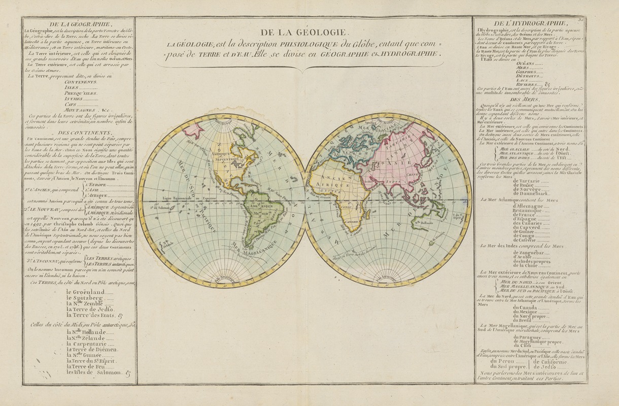 Claude Buy de Mornas - Atlas methodique et elementaire de geographie Pl.24