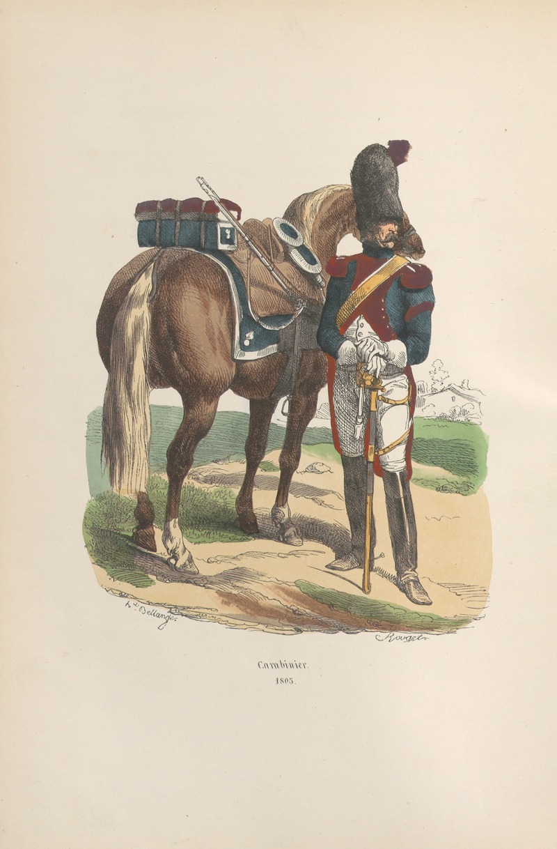 Hippolyte Bellangé - Collection des types de tous les corps et des uniformes militaires de la République et de l’Émpire Pl.10