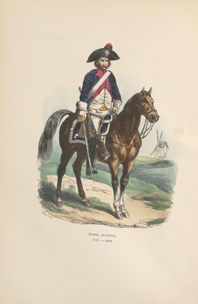 Hippolyte Bellangé - Collection des types de tous les corps et des uniformes militaires de la République et de l’Émpire Pl.12