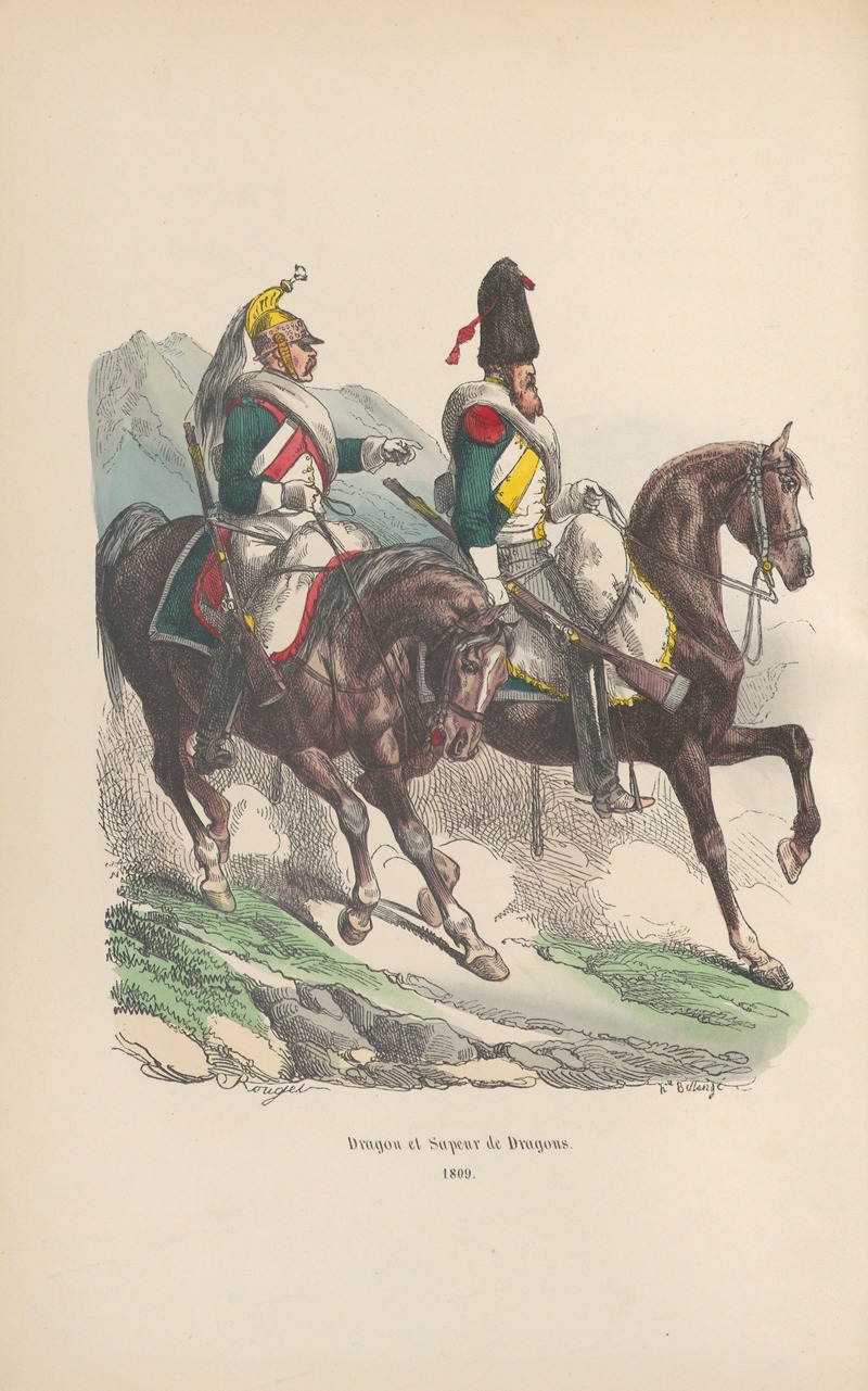 Hippolyte Bellangé - Collection des types de tous les corps et des uniformes militaires de la République et de l’Émpire Pl.14