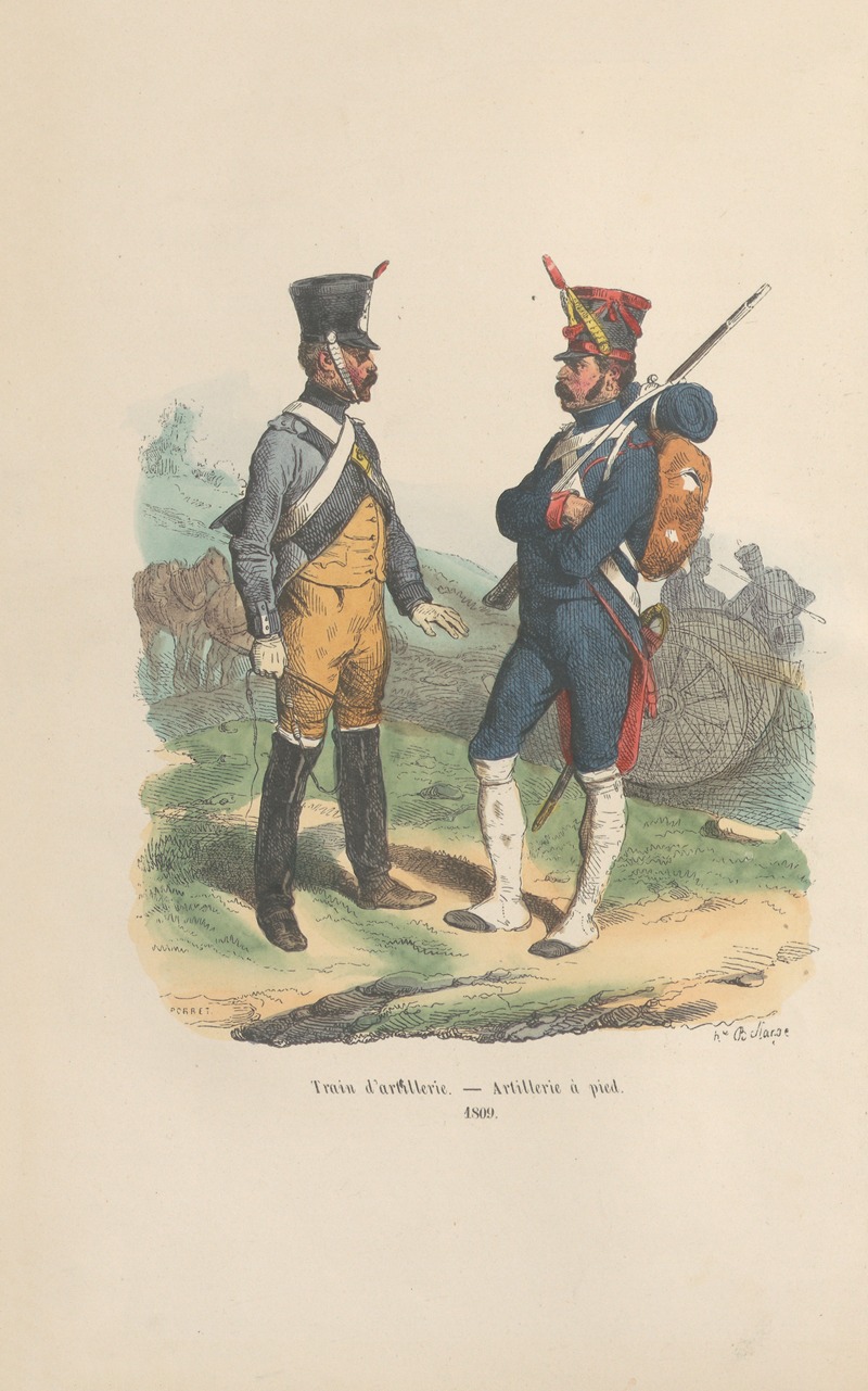 Hippolyte Bellangé - Collection des types de tous les corps et des uniformes militaires de la République et de l’Émpire Pl.21