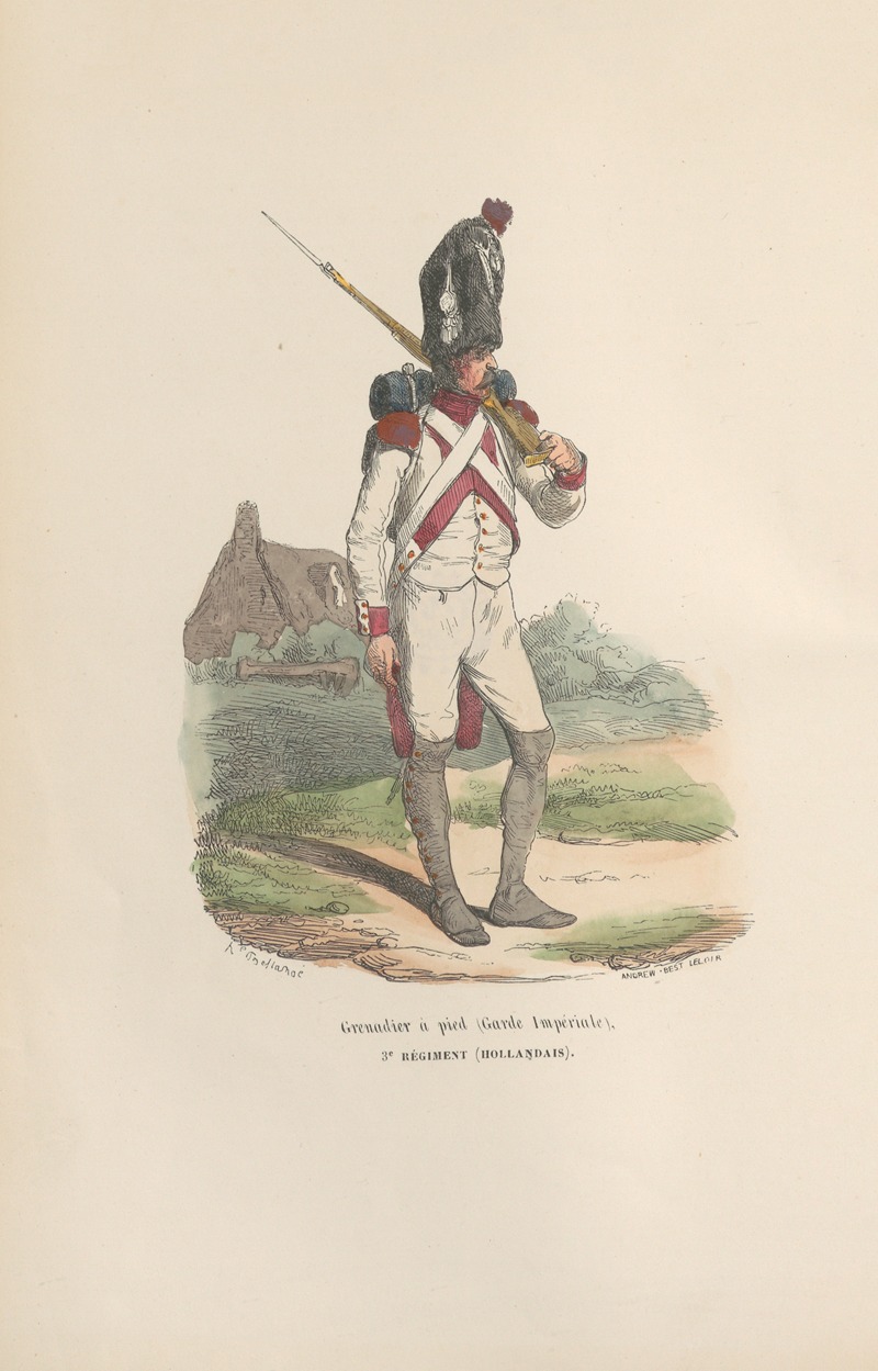 Hippolyte Bellangé - Collection des types de tous les corps et des uniformes militaires de la République et de l’Émpire Pl.25