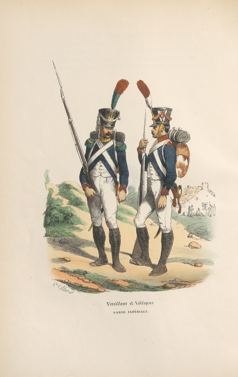 Hippolyte Bellangé - Collection des types de tous les corps et des uniformes militaires de la République et de l’Émpire Pl.28