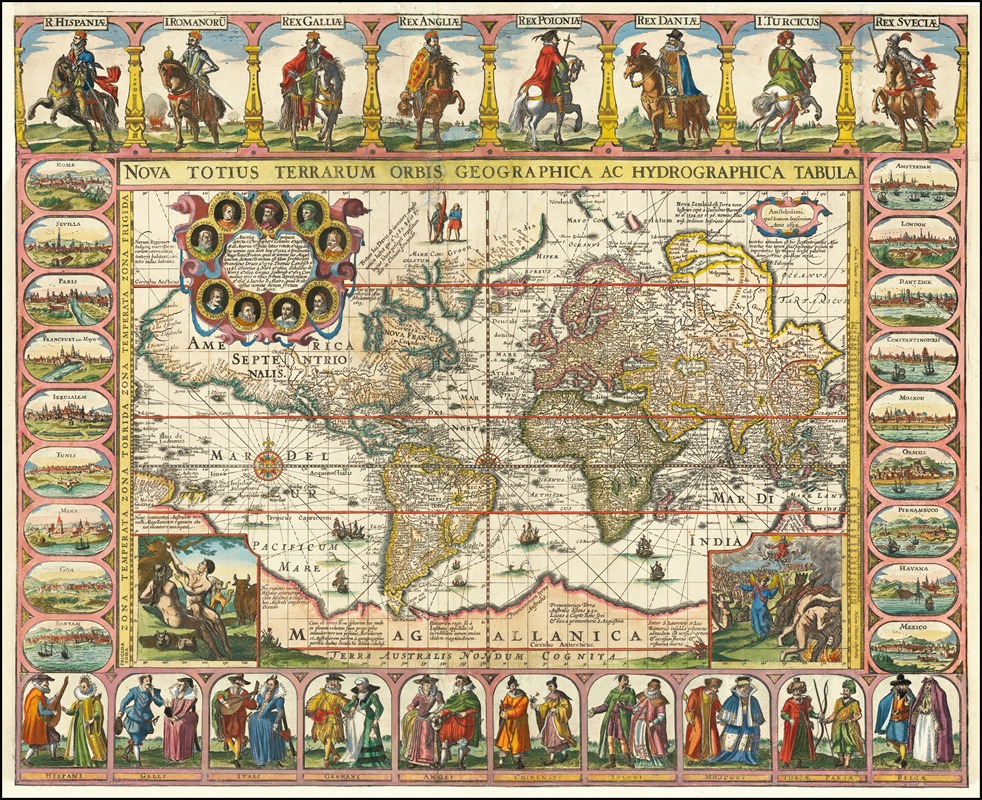 Jan Janssonius - Nova Totius Terrarum Orbis Geographica Ac Hydrographica Tabula