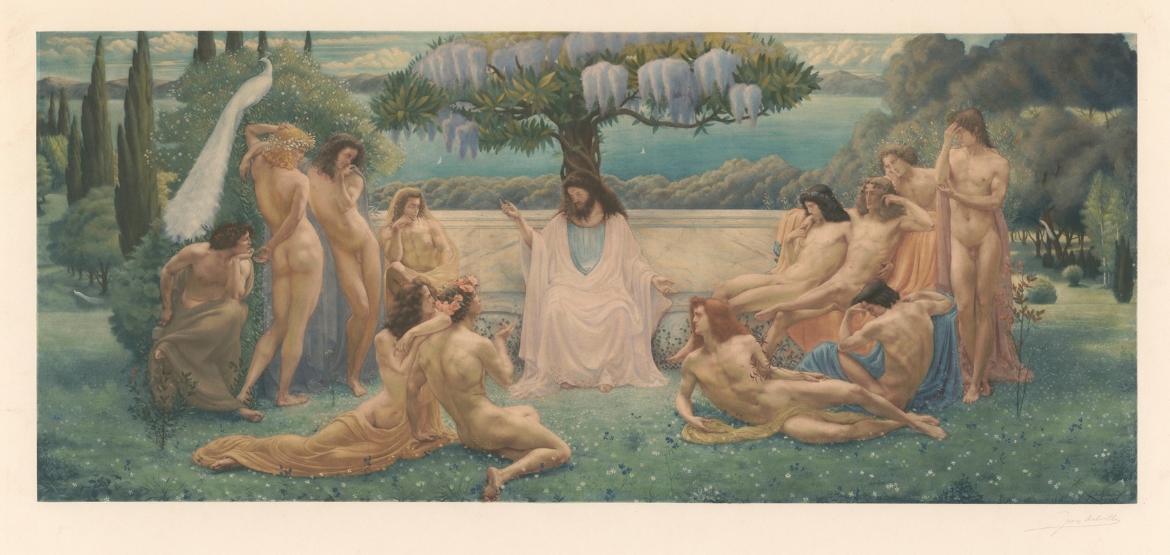 Jean Delville - The school of Plato