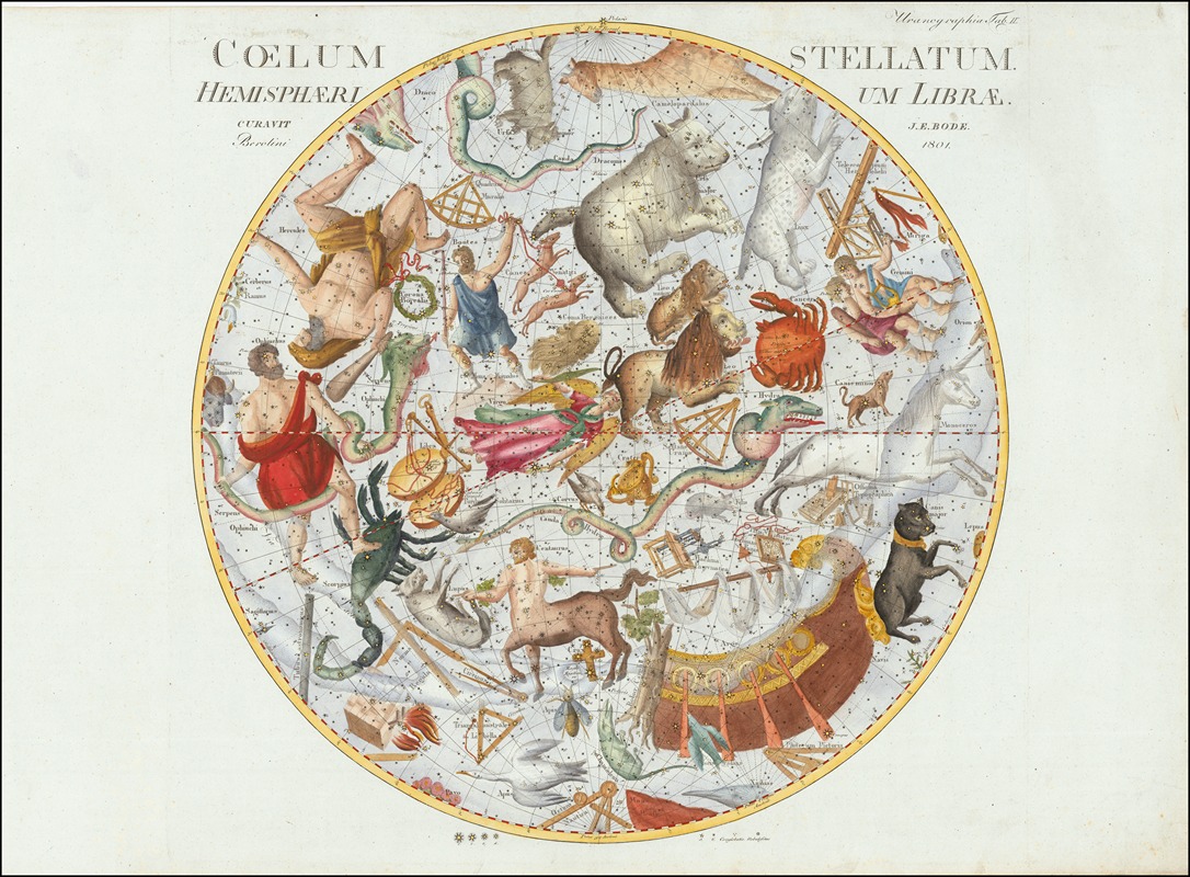 Johann Elert Bode - 02.II. Coelum Stellatum Hemisphaerium Librae