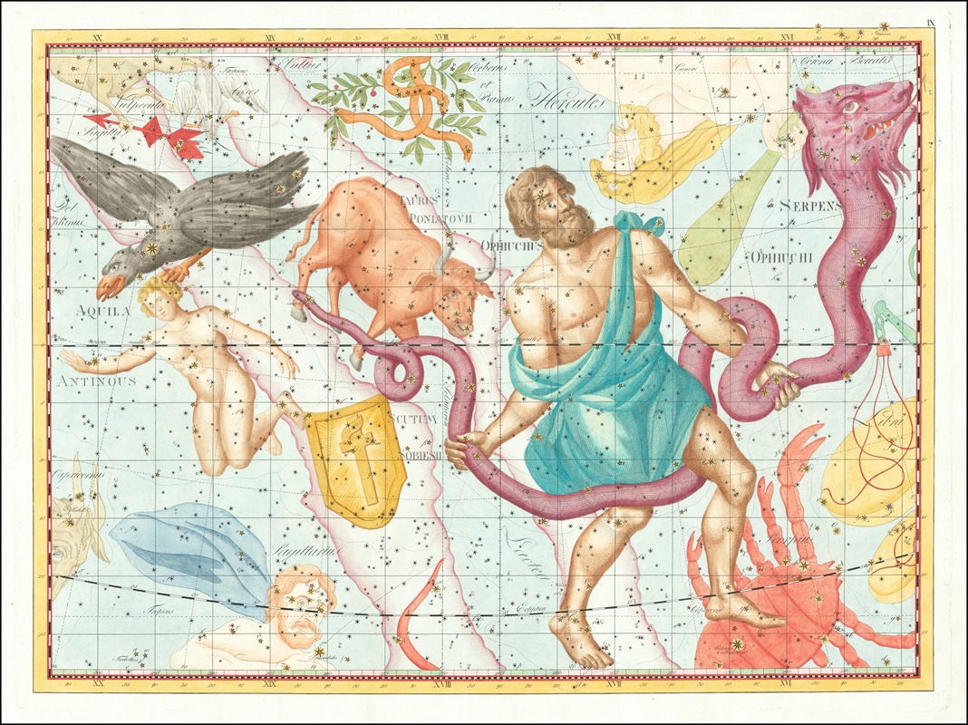 Johann Elert Bode - 09.IX. Ophiuchus seu Serpentarius… Coelum Stellatum