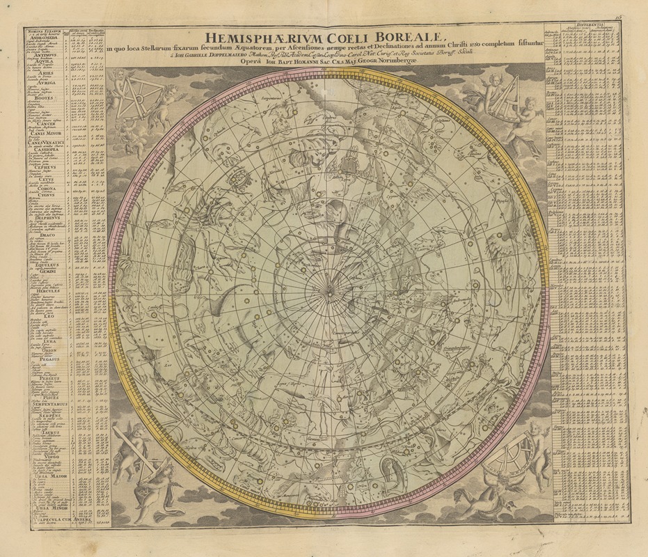 Johann Gabriel Doppelmayr - Atlas Coelestis Pl.16