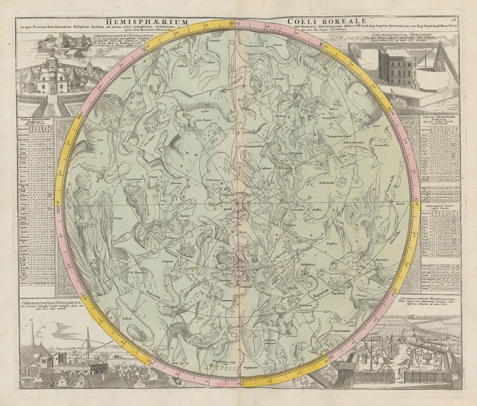 Johann Gabriel Doppelmayr - Atlas Coelestis Pl.18