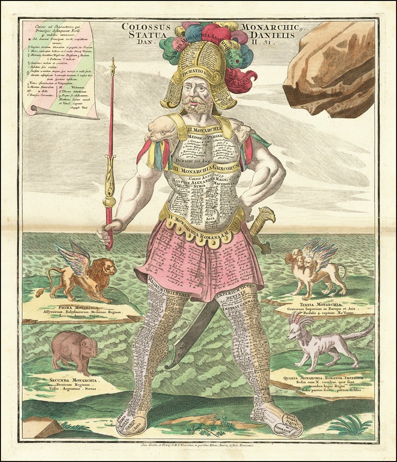 Matthäus Seuttetre - Colossus, with sword and scepter, representing Daniel’s interpretation of King Nebuchadnezzar’s dream