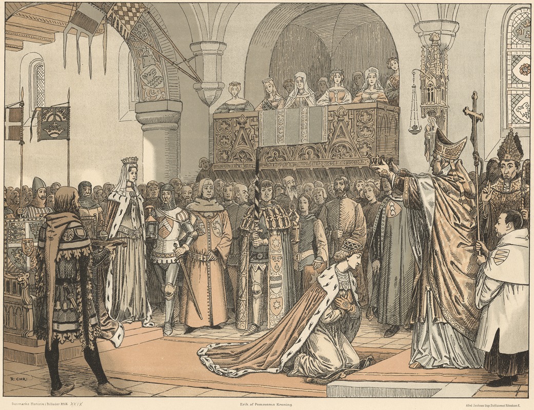 Rasmus Christiansen - Erik af Pommerns kroning (The coronation of Eric of Pomerania)