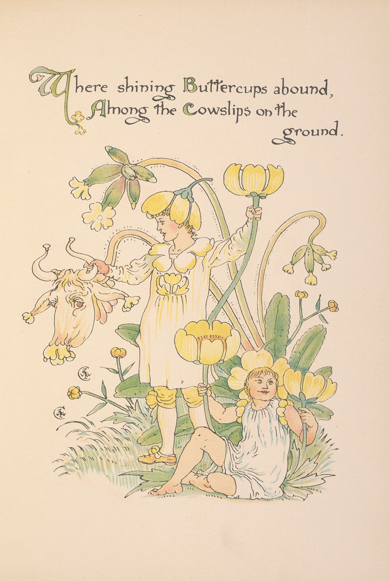 Walter Crane - Flora’s feast; A masque of flowers Pl.11