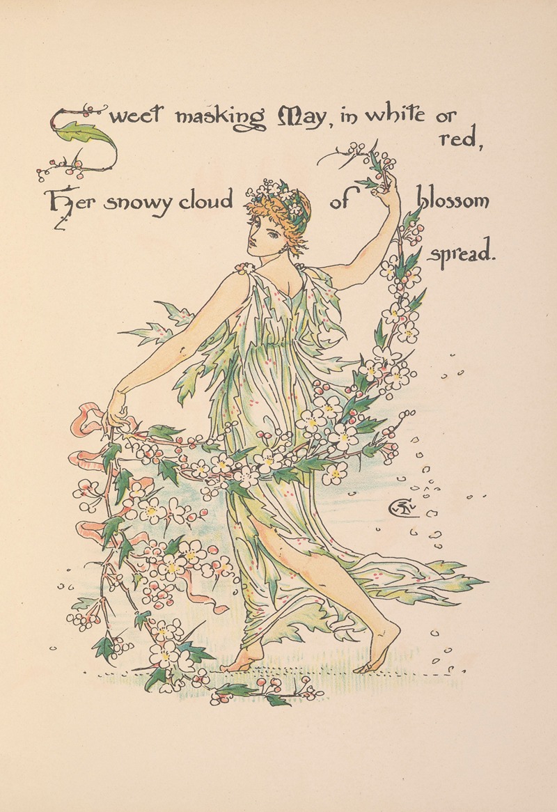 Walter Crane - Flora’s feast; A masque of flowers Pl.17