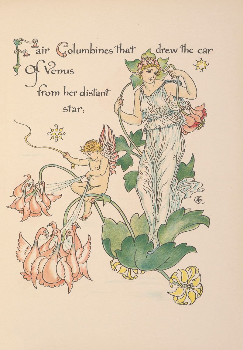 Walter Crane - Flora’s feast; A masque of flowers Pl.21