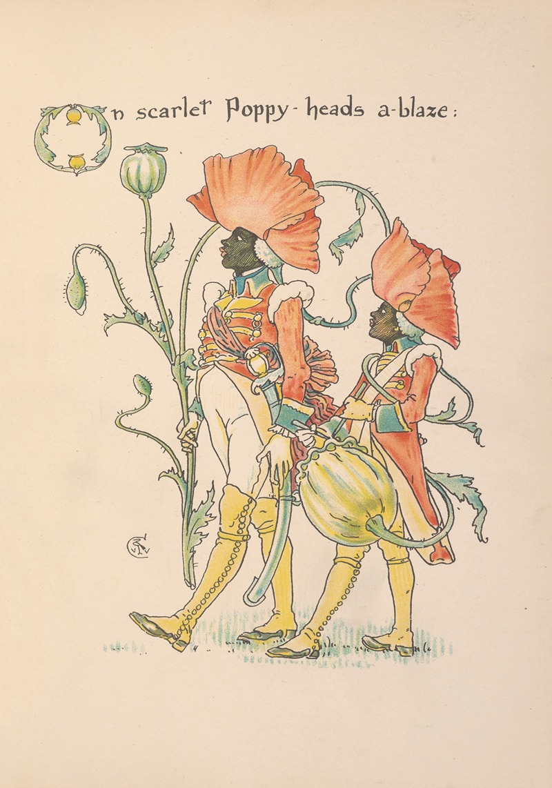 Walter Crane - Flora’s feast; A masque of flowers Pl.27