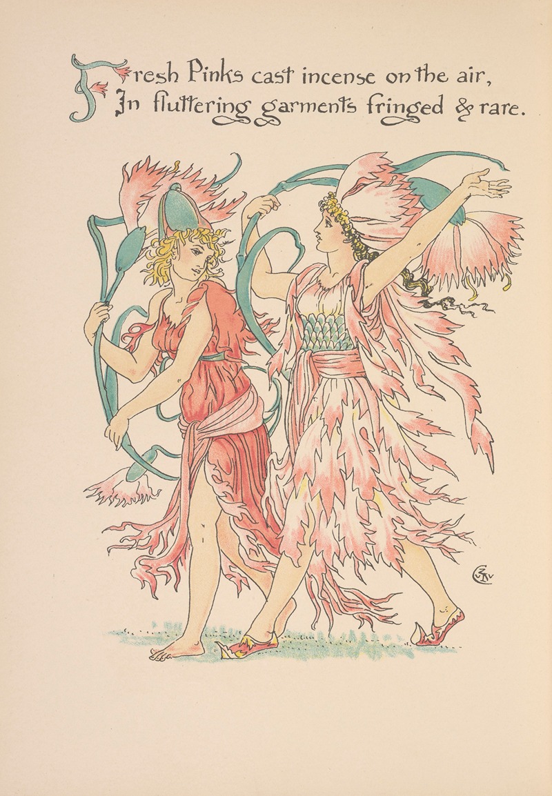 Walter Crane - Flora’s feast; A masque of flowers Pl.29