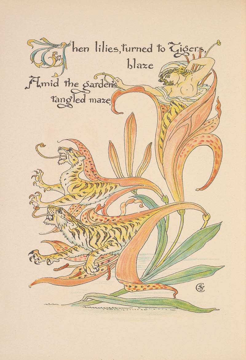 Walter Crane - Flora’s feast; A masque of flowers Pl.34