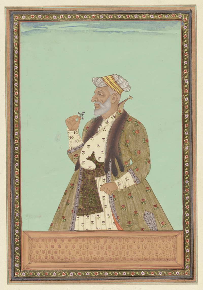 Anonymous - Portret van Abd al-Jabbar, die vizier van Sultan Abdullah is geweest