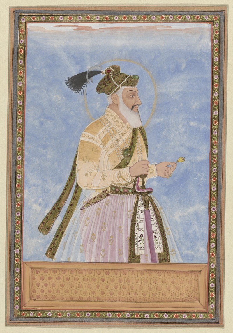 Anonymous - Portret van Shah Jahan Padshah, de zoon van Jihangir, die na zijn vader regeerde in Hindustan