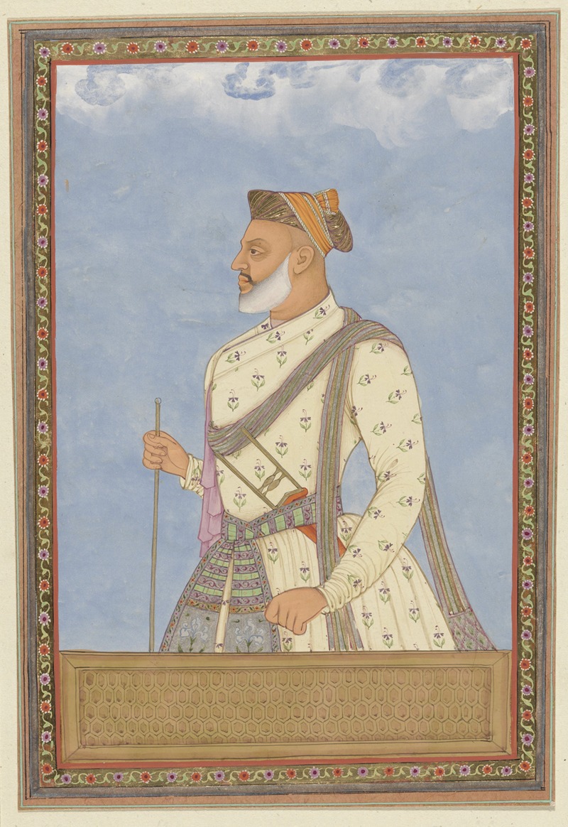 Anonymous - Portret van Shah Mirza ten tijde van Sultan Abul Hasan