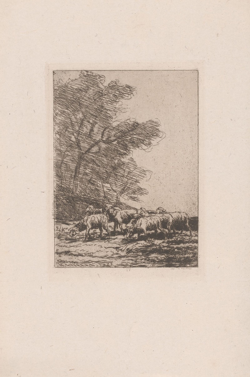 Henri-Charles Guérard - Flock of sheep