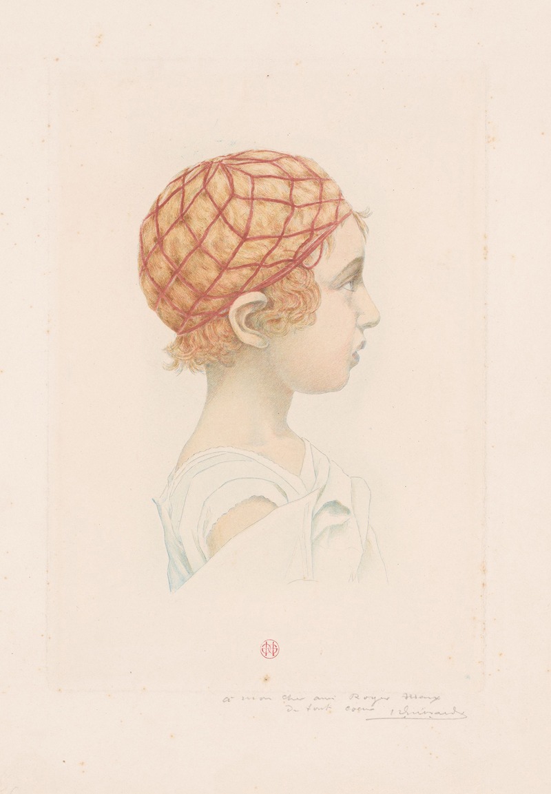 Henri-Charles Guérard - Head of a young girl