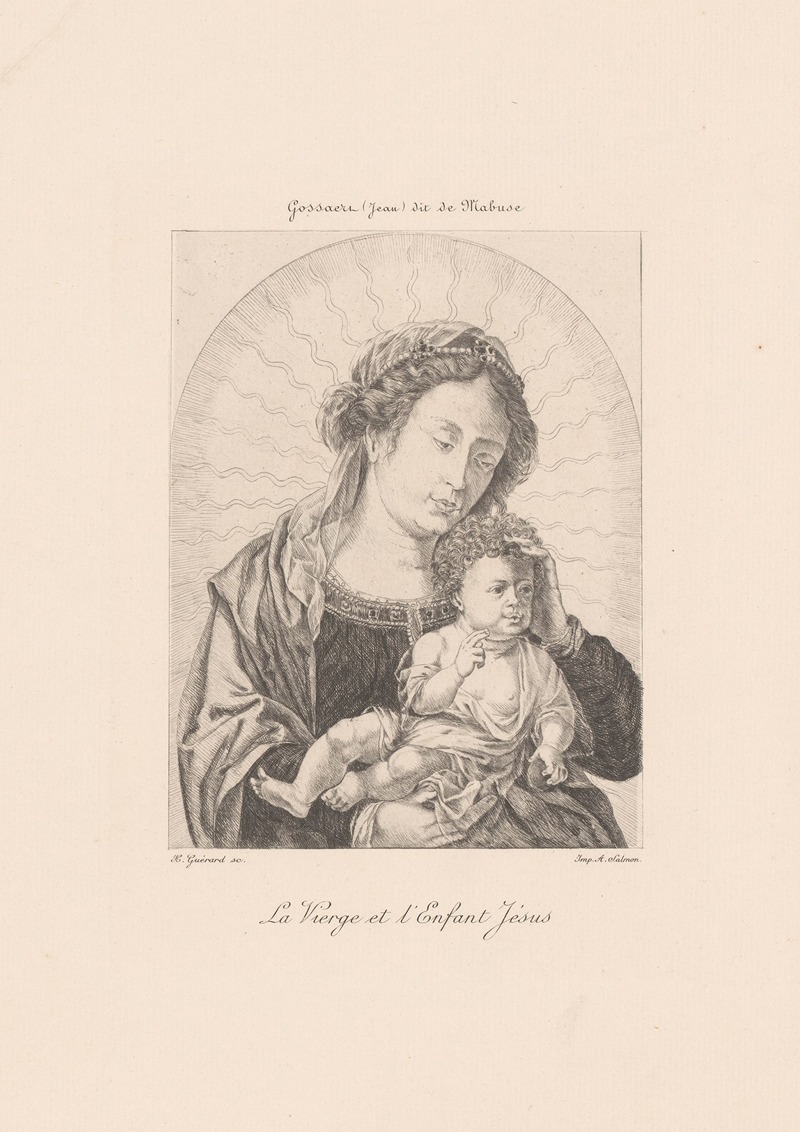 Henri-Charles Guérard - Mary with Child