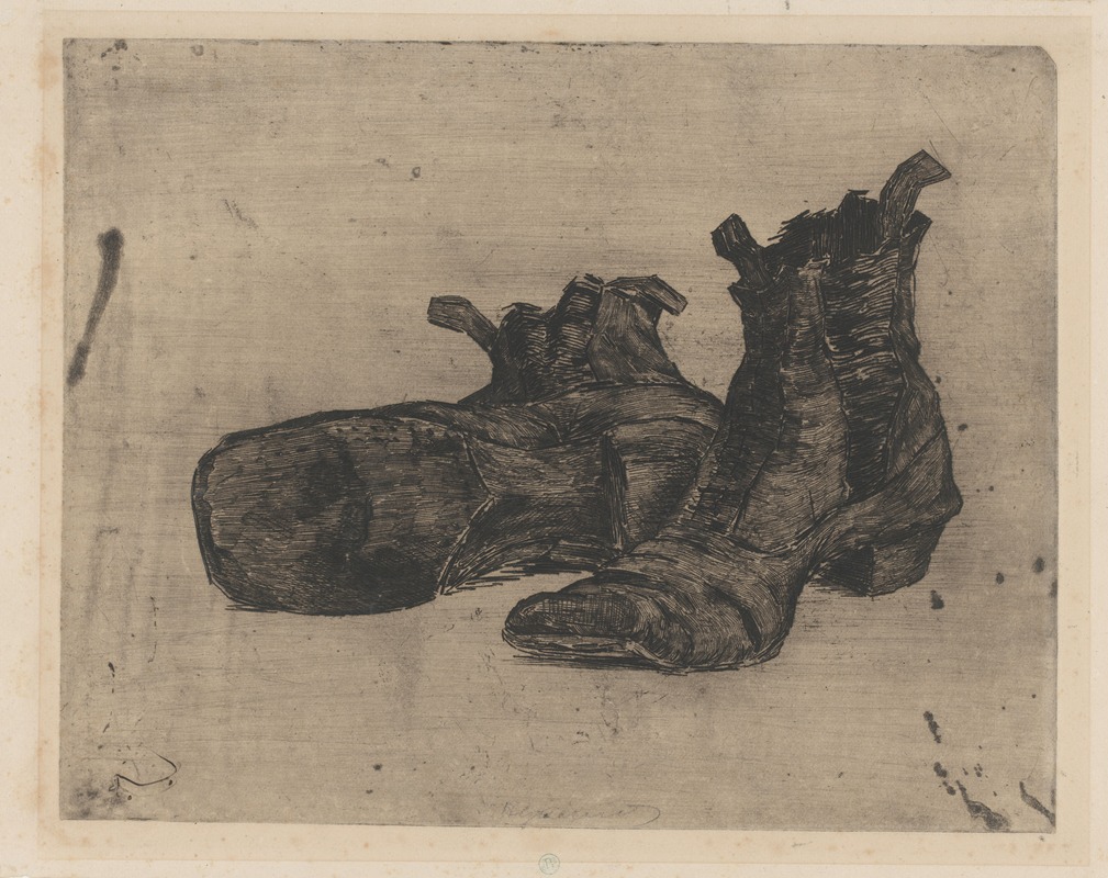 Henri-Charles Guérard - Pair of boots