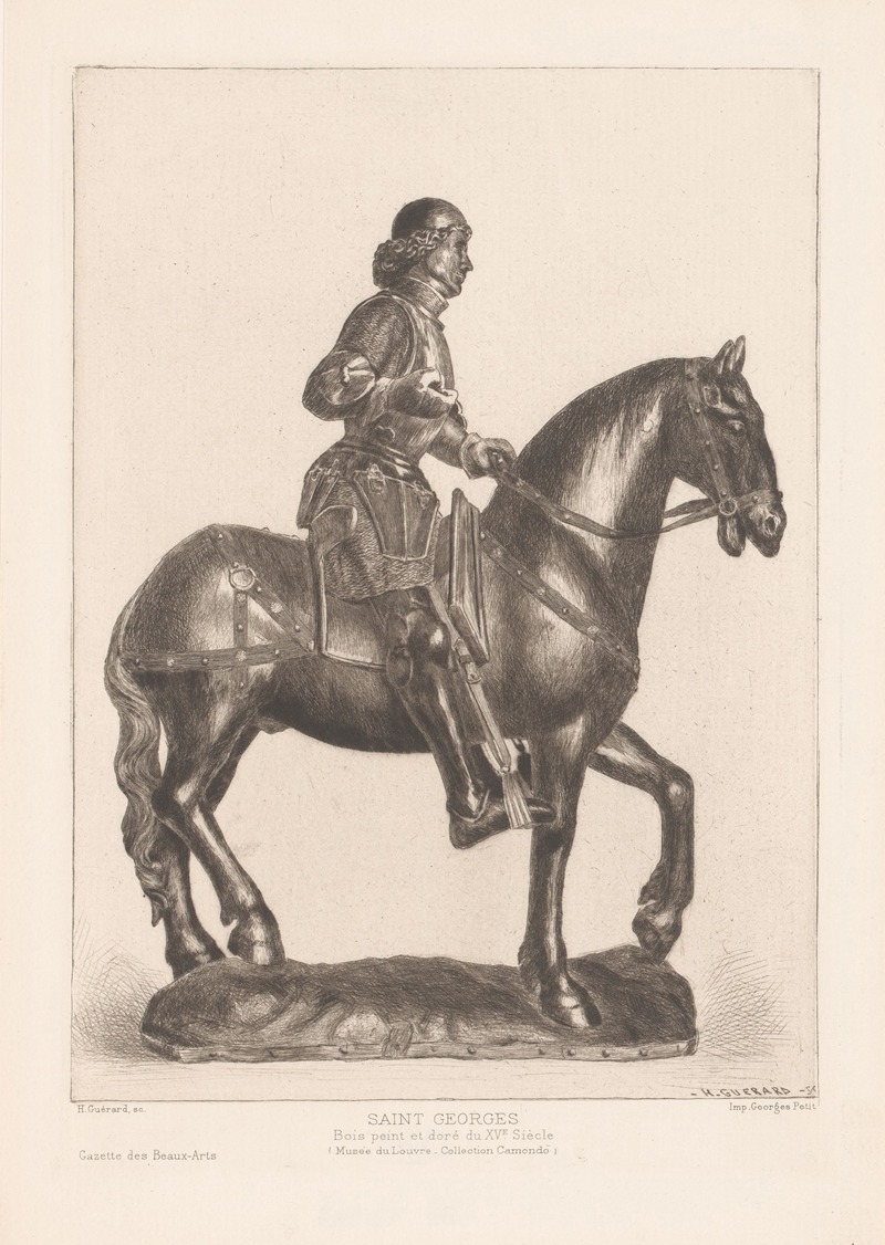 Henri-Charles Guérard - Saint George on horseback