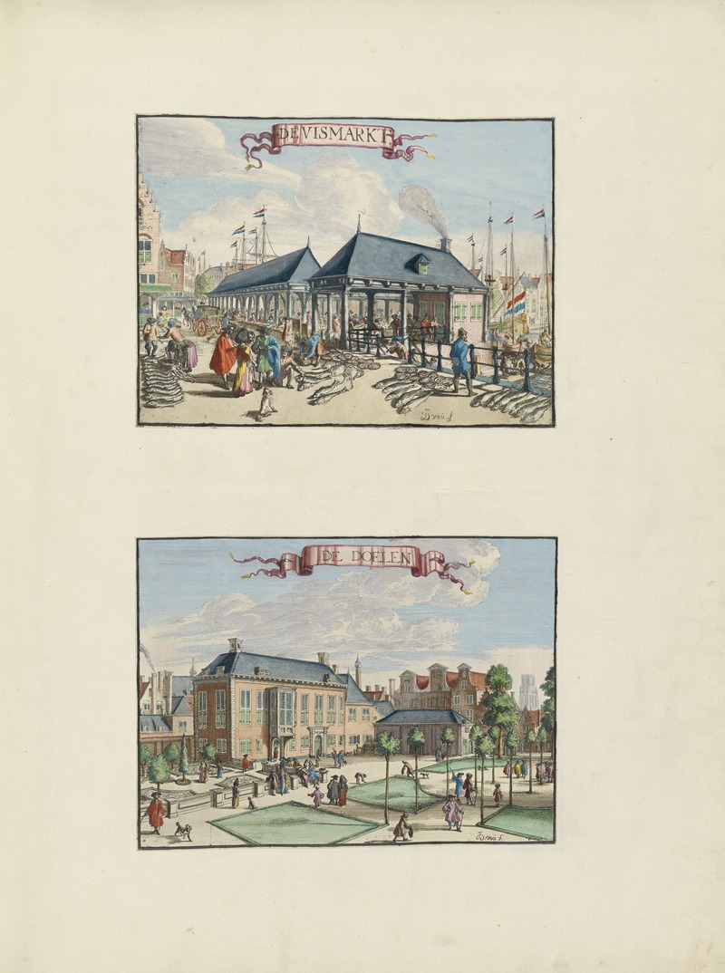 Johannes de Vouw - Vismarkt Sint-Jorisdoelen De Vismarkt De Doelen