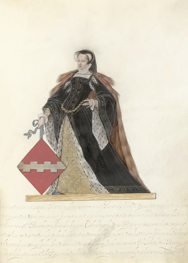 Nicolaes de Kemp - Elisabeth van Buren, vrouwe van Culemborg