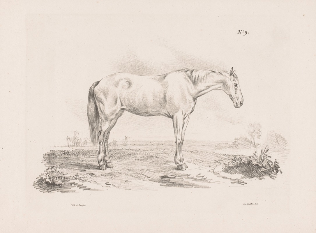 Pieter Frederik van Os - Paard in een weiland