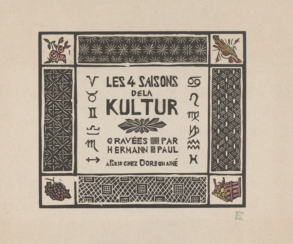 Hermann Paul - Les 4 saisons dela kultur