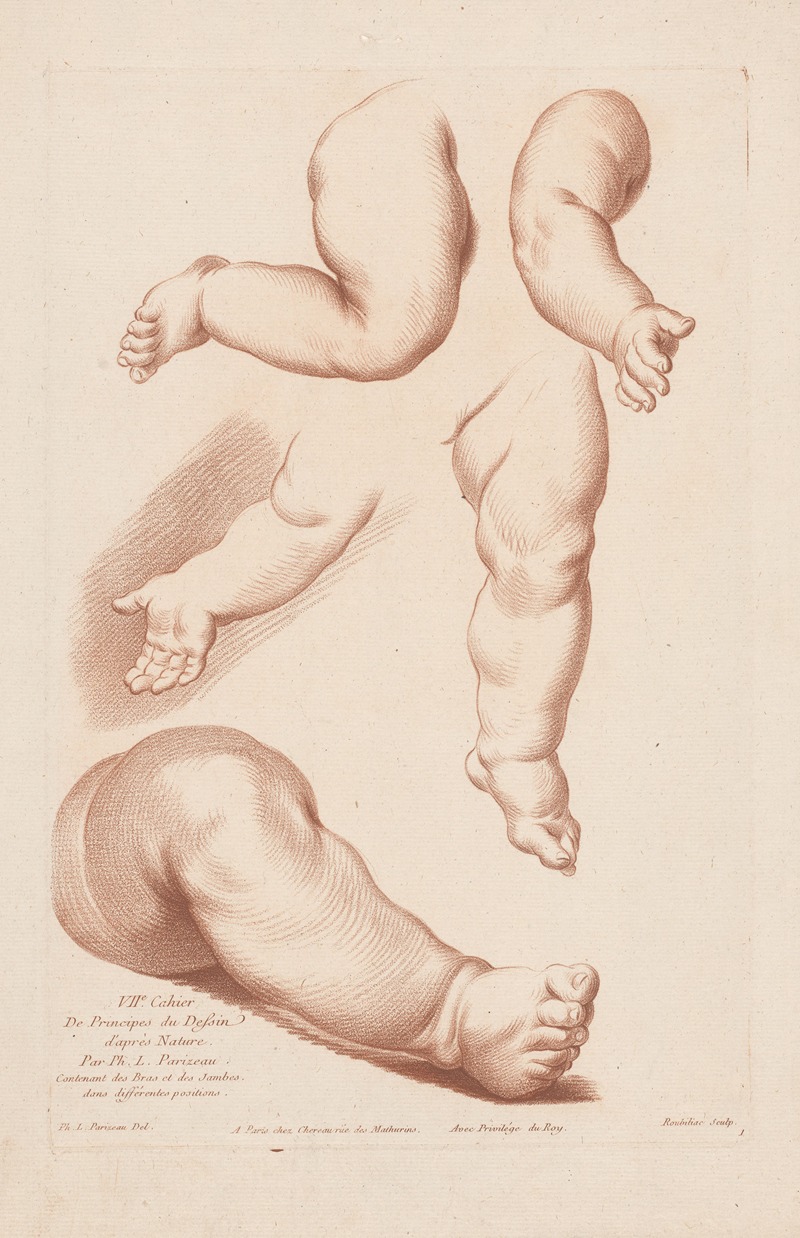 Louis-François Roubiliac - Composition with three legs and two arms