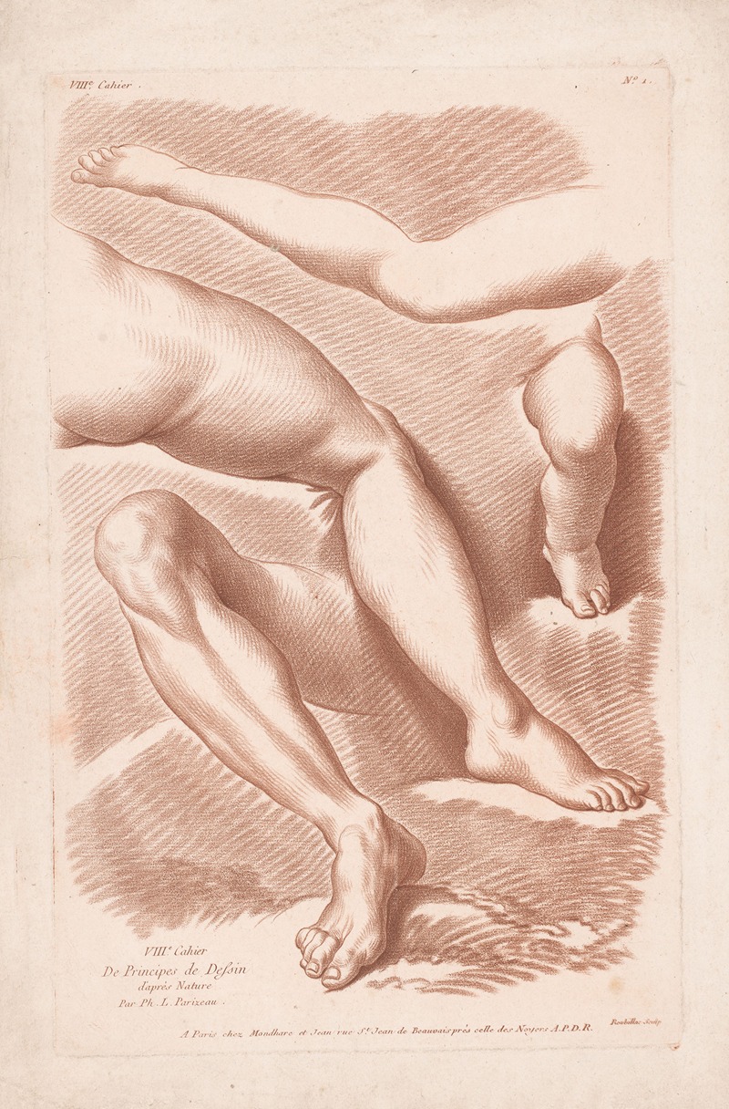 Louis-François Roubiliac - Four legs in different poses