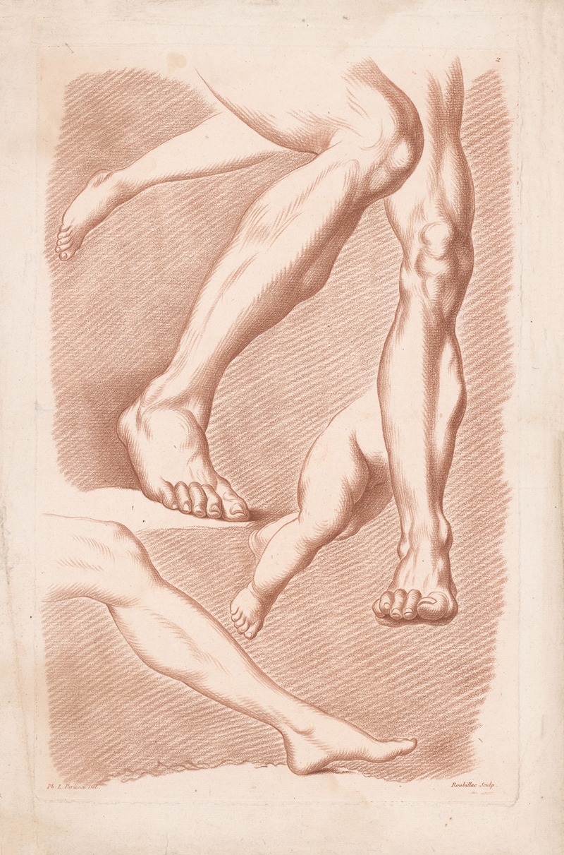 Louis-François Roubiliac - Six legs in different poses