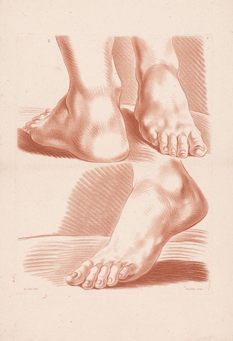 Louis-François Roubiliac - Three feet.