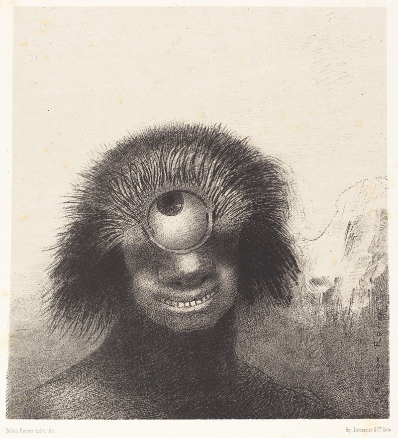 Odilon Redon - Le Polype difforme flottait sur les rivages, sorte de cyclope souriant et hideux