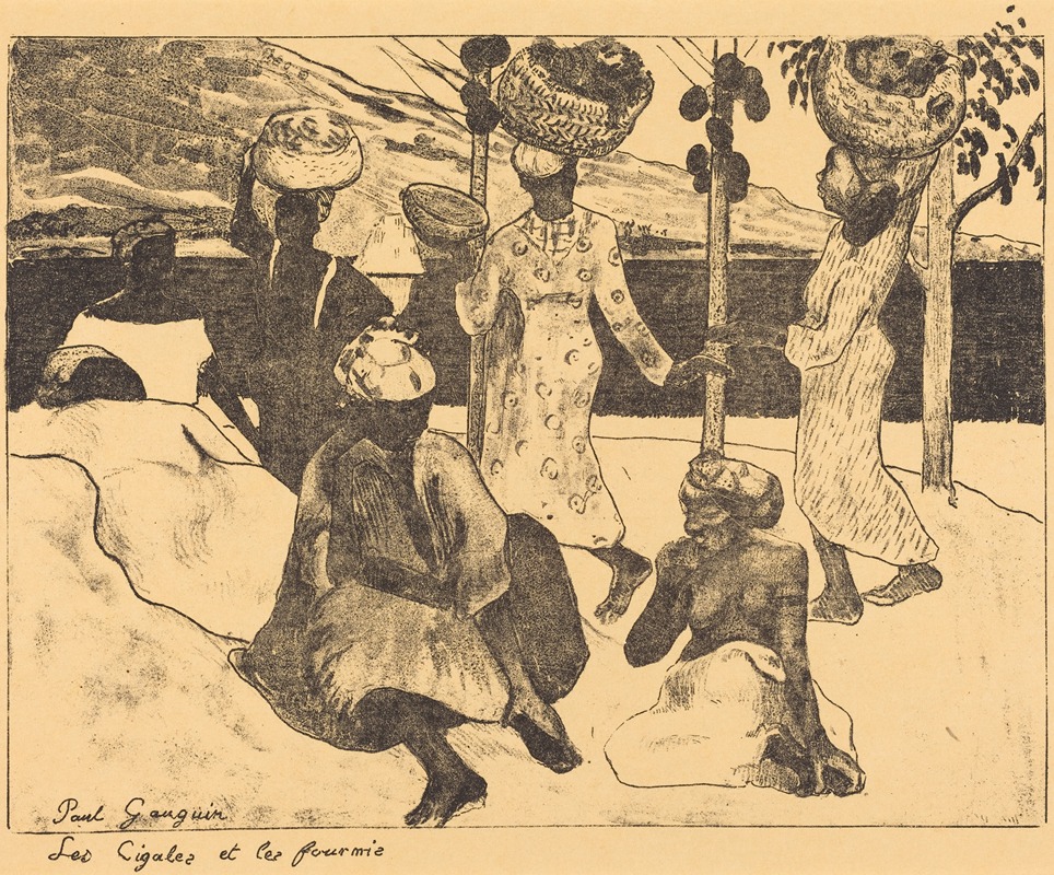 Paul Gauguin - Locusts and Ants; A Memory of Martinique (Les cigales et les fourmis; Souvenir de la Martinique)