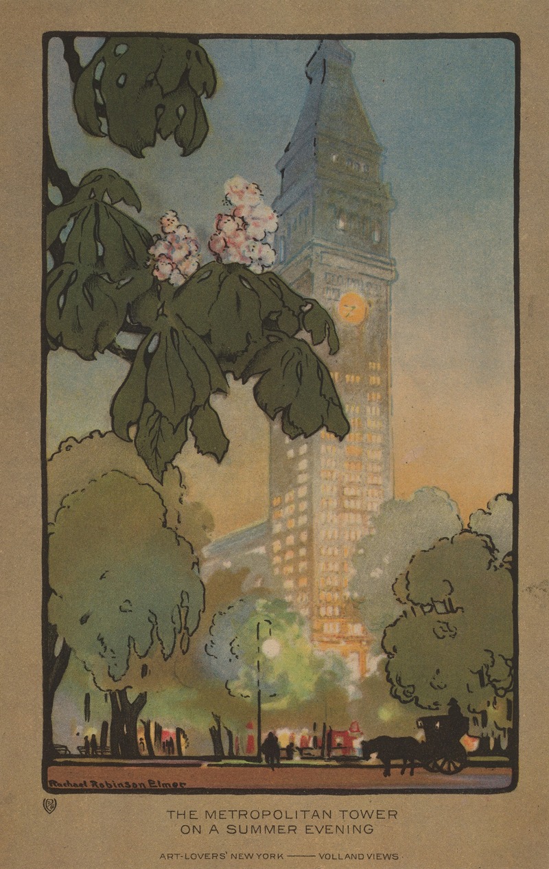 Rachael Robinson Elmer - The Metropolitan Tower on A Summer Evening